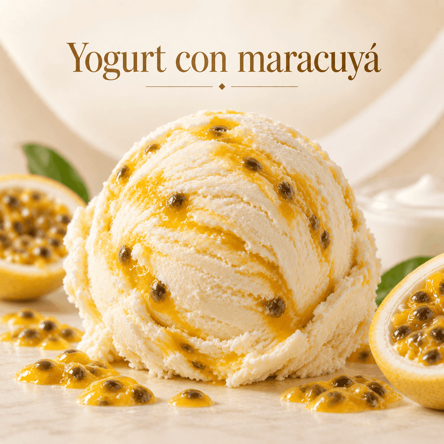Yogurt con maracuyá